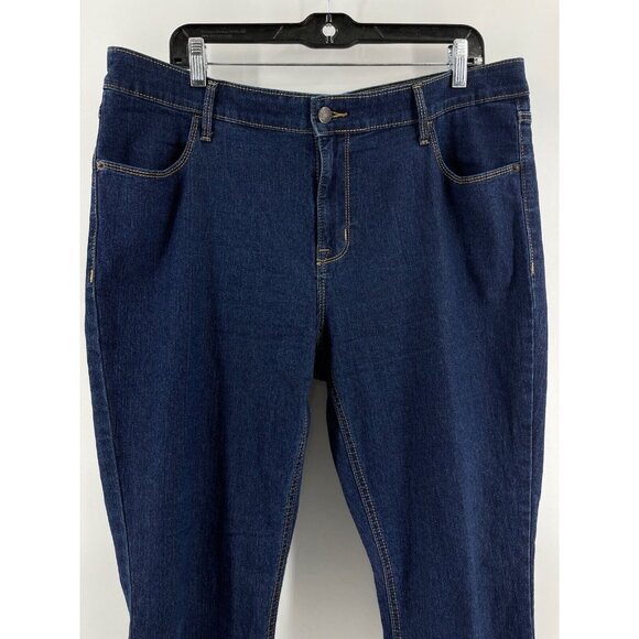 Old Navy Super Skinny Mid-Ris Women's Jeans Size 16 High Rise Stretch Straight - Picture 3 of 10